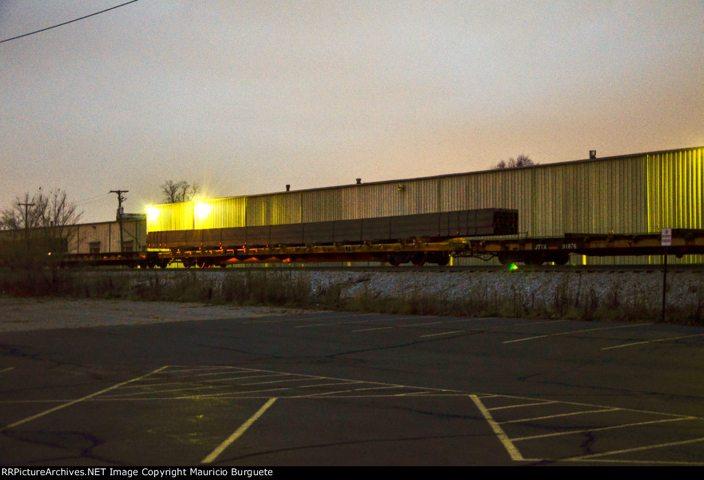 PTTX Flat Car with steel beams